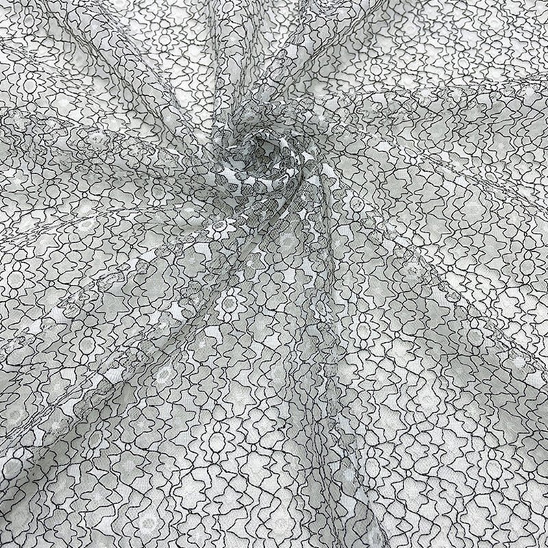 Lace Fabric Dress Floral Polyester for Women's Wear Wholesale Supplier 7